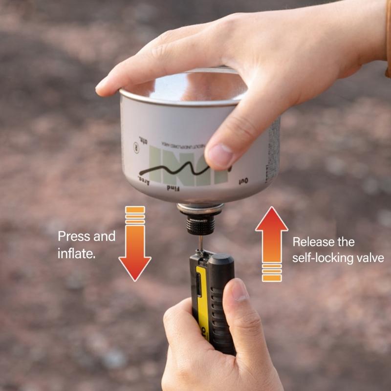 Quick Filling Fuels Transfer Adapter Spring Valves Lighter Refills Torches Gas Nozzle Aluminum Alloy Texture for Gas