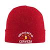 Necesito Cerveza Funny Spanish Beer Merch Winter Warm Rib Knit Cuffed Beanie For Unisex Skull Knitted Hat Cap  Bonnet Knit Hat