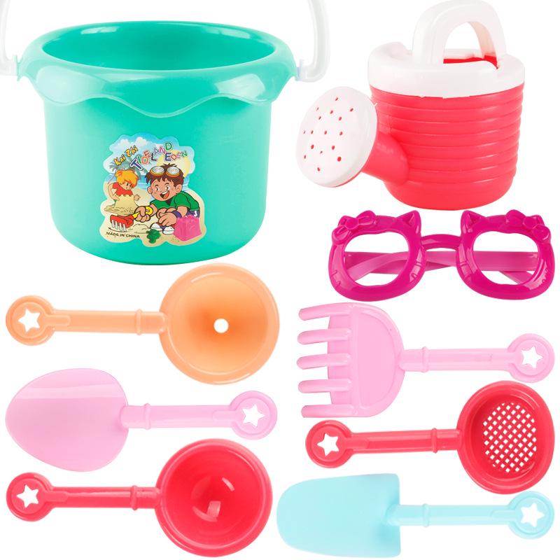 Children's Beach Toy Set: Sand Car, Sandglass, Bucket, and Play Tools for Parent-Child Interaction