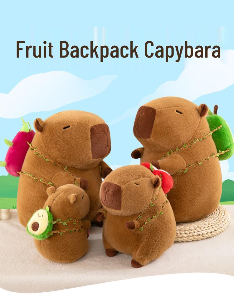 Fruit Plush Capybara Pull String Toy