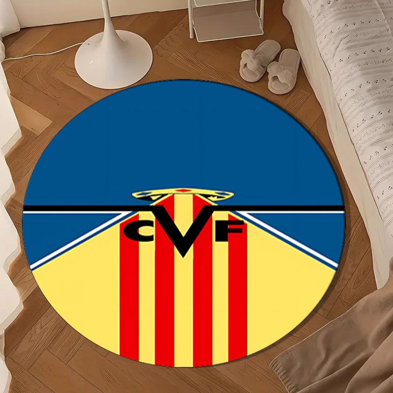 CF Football Emblem Round Mat Home Decor, Chair Rug For livingroom,Bedroom, Doormat Home Decor Birthday Gift Christmas Gifts