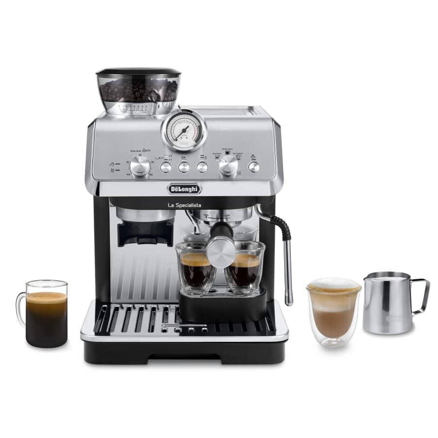 De’Longhi La Specialista Arte - pistonmachine met MyLatte Art-stoompijpje en Active Temperature Control - Metaal/Zwart - EC9155.MB