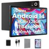 Android 14 2025 First Tablet with TF T606 GMS Certified 7000mAh IPS Dual Bluetooth Wireless Projection Split Screen FM and Case Included Tablet,