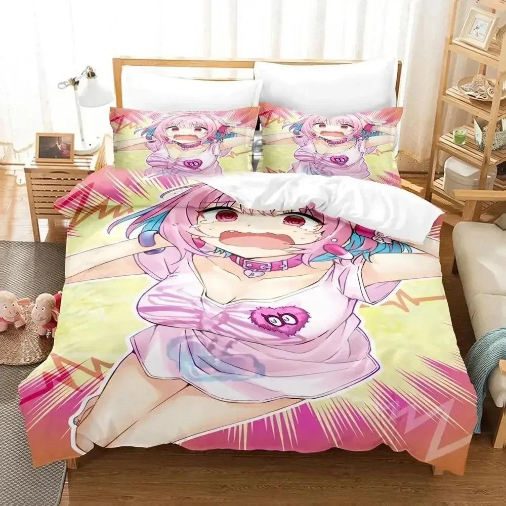 Anime Riamu Yumemi Bedding Set Duvet Cover Bed Set Quilt Cover Pillowcase Comforter King Queen Size Boys Adult Bedding Set