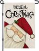 Merry Christmas Garden Ag, Double Sided Vertical Christmas Ags Small Mini Rustic Xmas Winter Farmhouse Lawn Yard Outside IIC