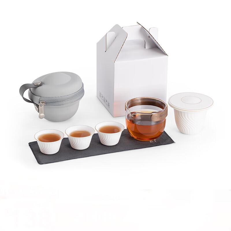 Mr. Nanshan Portable Ceramic Gaiwan Tea Set