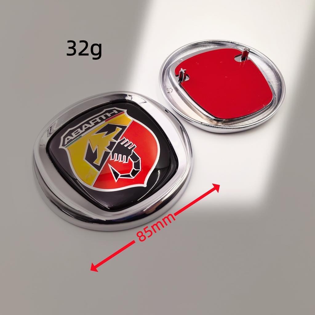 Car emblem 85mm 8.5cm Car Front Hood Emblem badge Rear Trunk Emblem Badge Front Hood Rear Emblem for fiat 500 Abarth