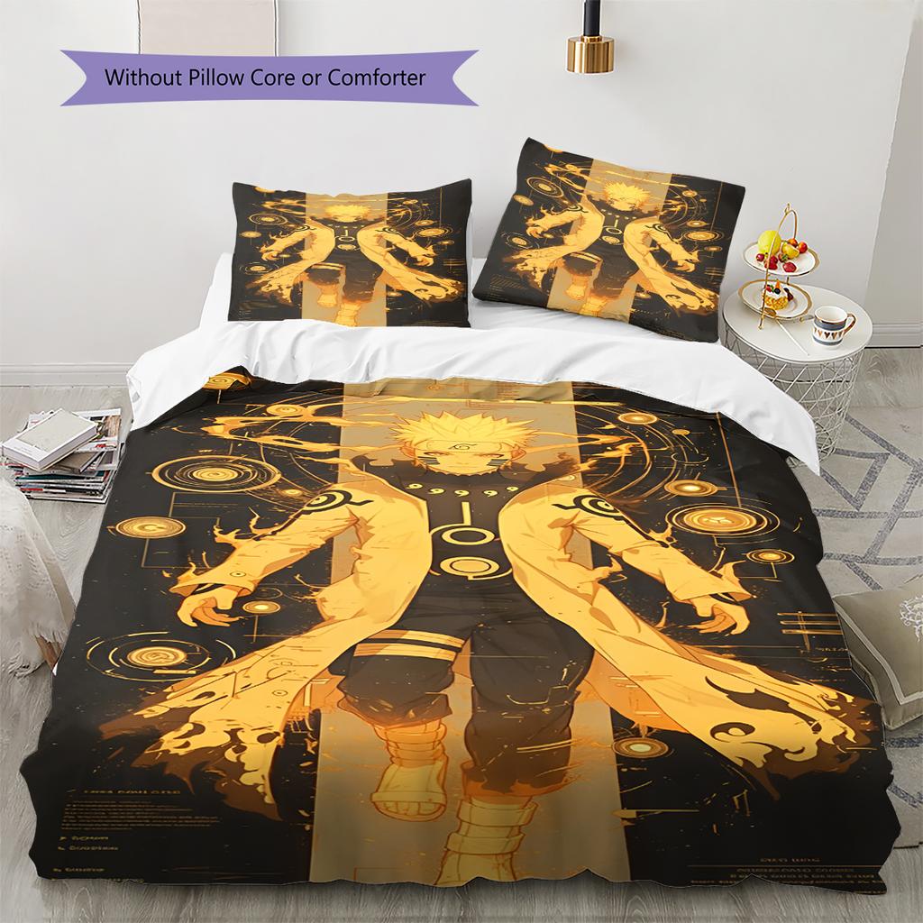 Set Copripiumino Trapuntato con Fantasia Cartone Animato Federa Decorazione per la Casa Regalo di Compleanno (1 * copripiumino + 2 * federa, senza nucleo)