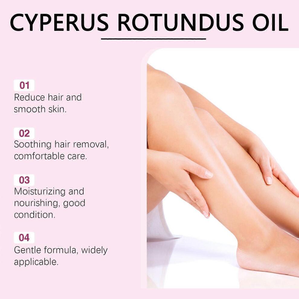 (2pcs)60ml Natural Cyprus Rotundus Oil, Reduces Hair Growth & Soothes Skin, Moisturizing Gentle for All Skin Types