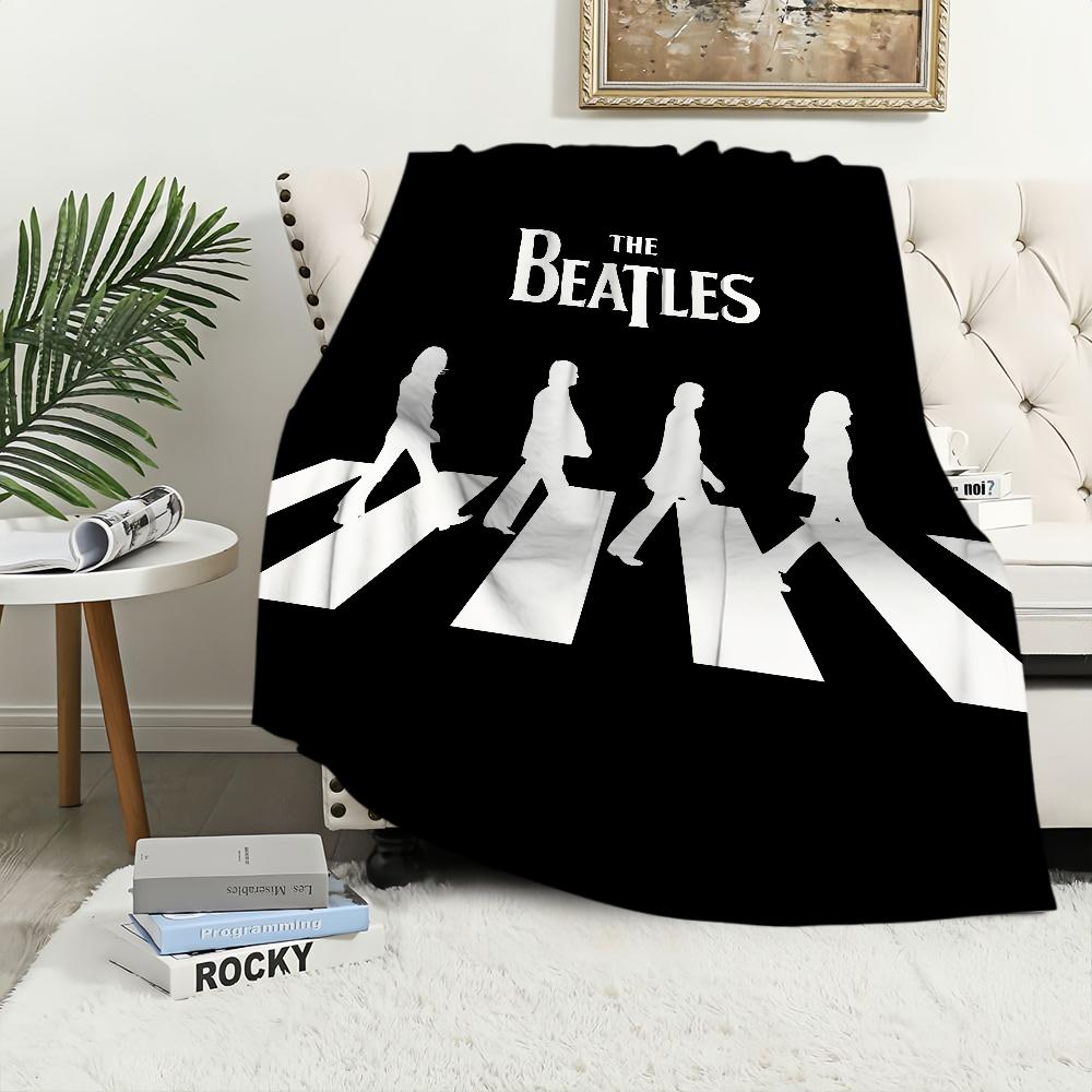 Music T-The Band B-Beatles Cool Blanket Blanket for Couch Sofa Travel Home Hiking Picni Bed Beding Flannel Blanket birthday gift