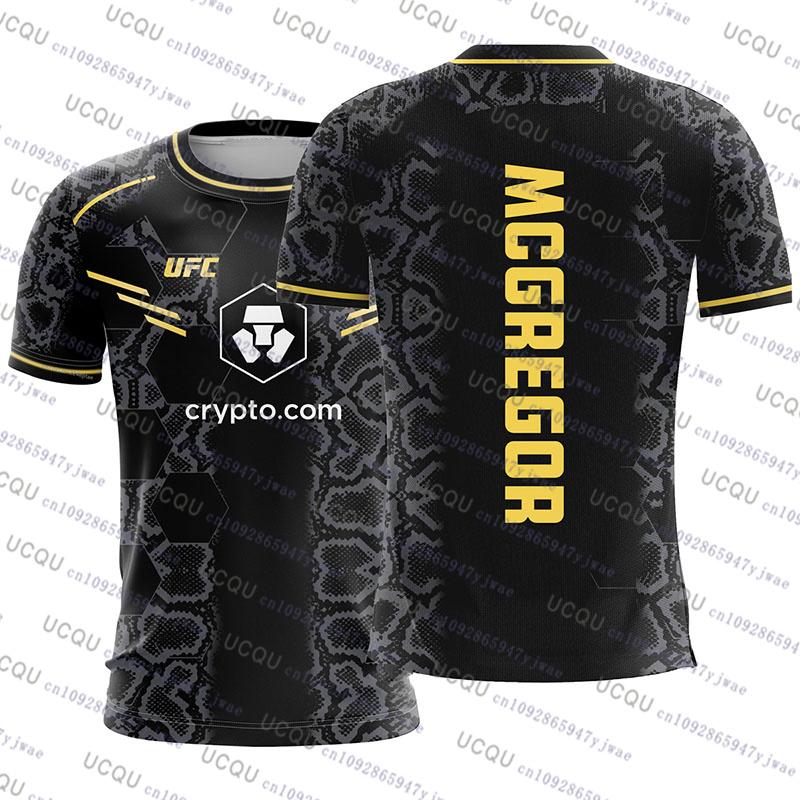 ETST 03 UFC 2025 Nieuwe Mode Conor McGregor Mixed Martial Art T-shirt 3D Print Korte Mouw Vechten Tops Vintage Sportkleding MMA Jersey L