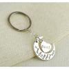 1pcs Grandpa/Son I Love you to the moon and back Key Ring Keyring Xmas Gift Silver