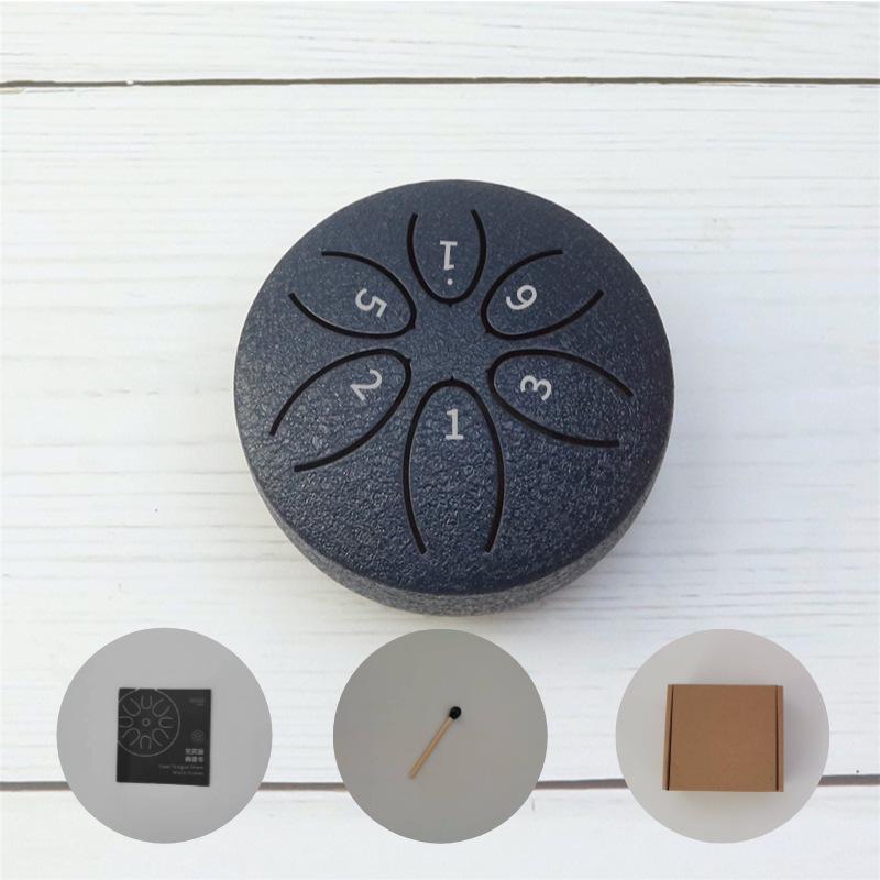 Ethereal 3-Inch Steel Tongue Drum: 6-Note Mini Percussion Instrument for Kids