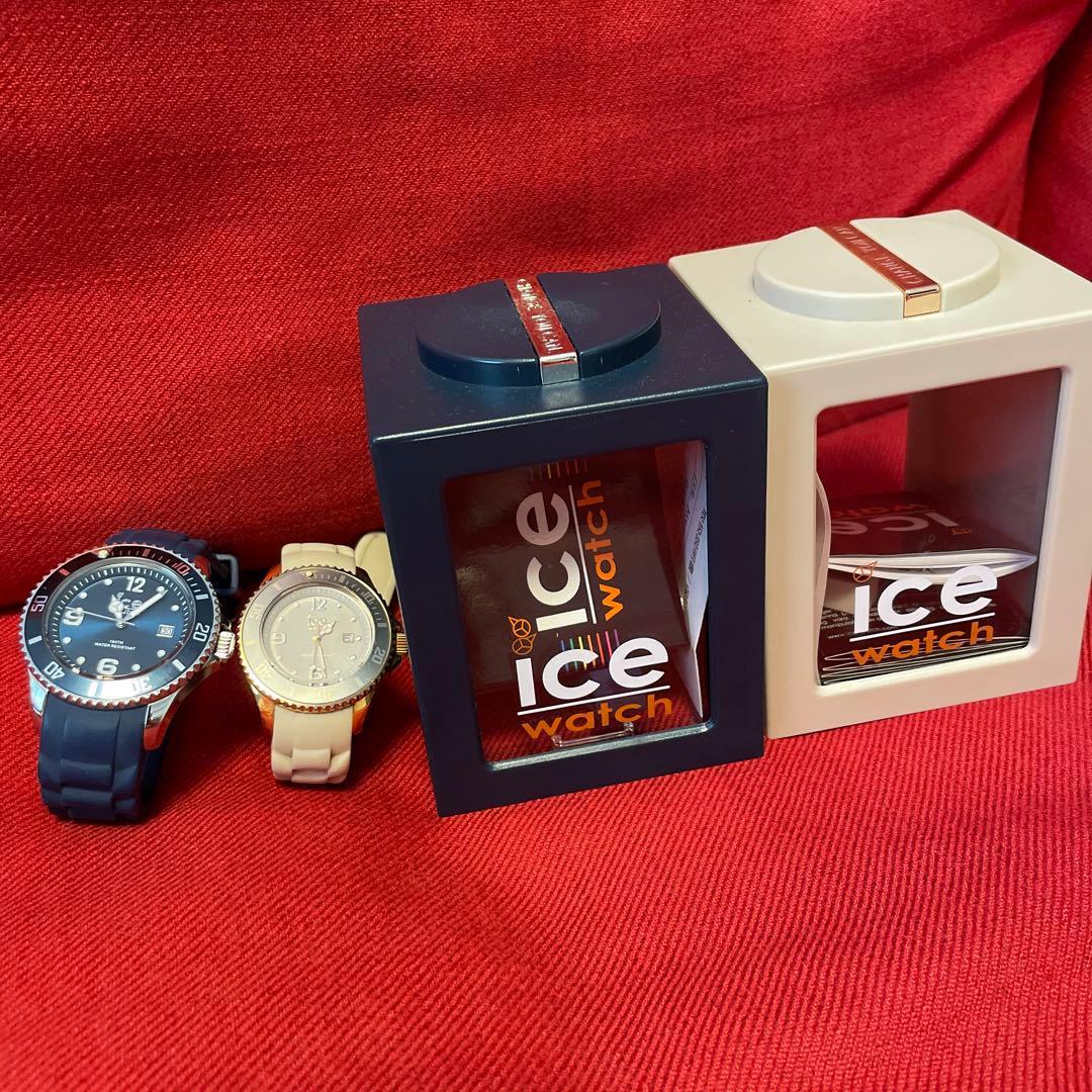 Used ICEWATCH 2016 Christmas Pair Watch ICE-013365-013366