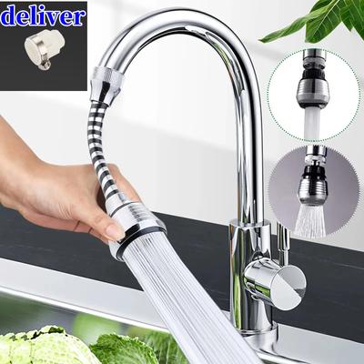 360 Degree Adjustment Faucet Extension Tube Water Saving Nozzle Filter Kitchen Water Tap Water Saving for Sink Faucet Bathroom