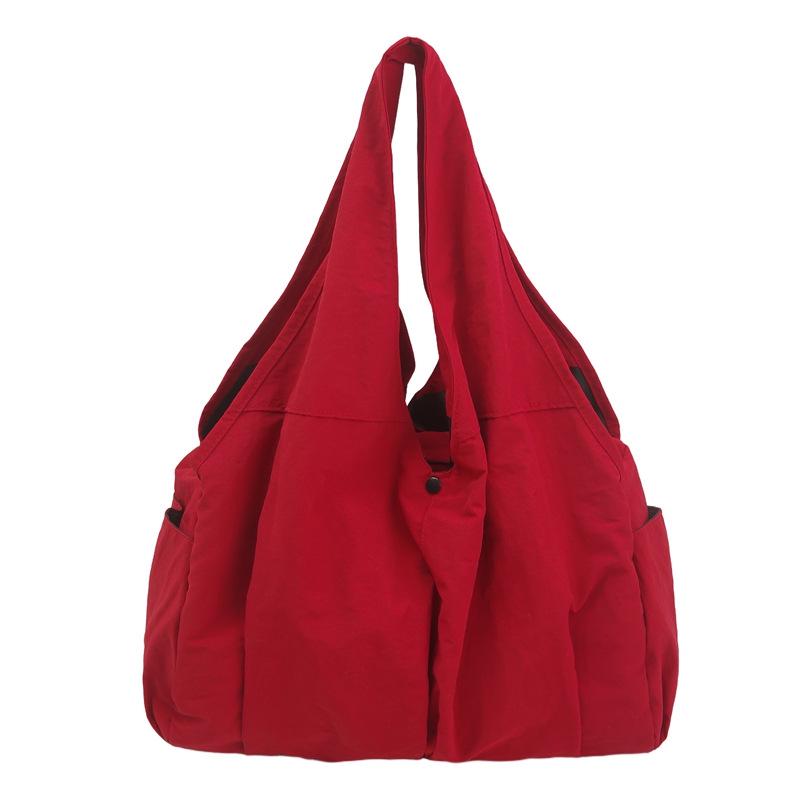 Women's Minimalist Multi-Pocket Tote - Large Capacity Cloth Handbag