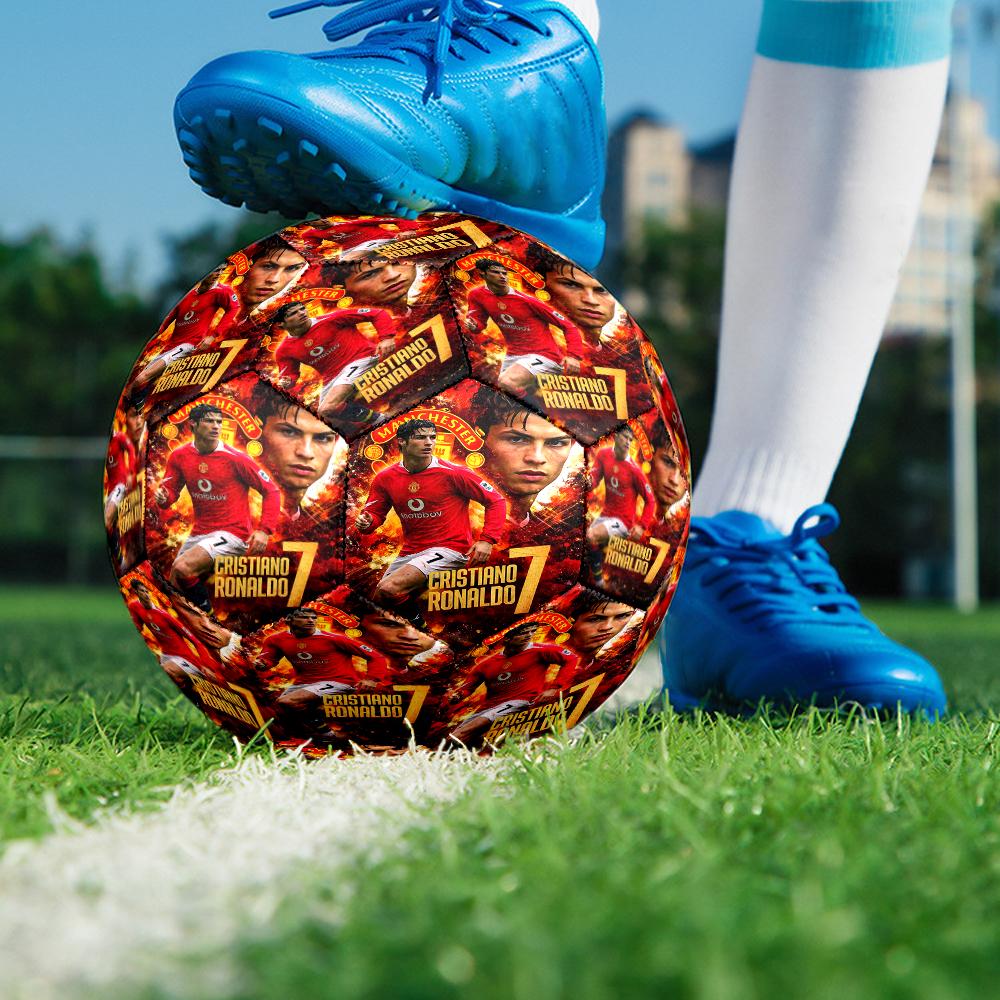 Man United Soccer Action Size 5 Soccer Balls, Anti-Slip, Protective Football, Outdoor Sport, a Unique Gift Suitable for him/her, Birthdays