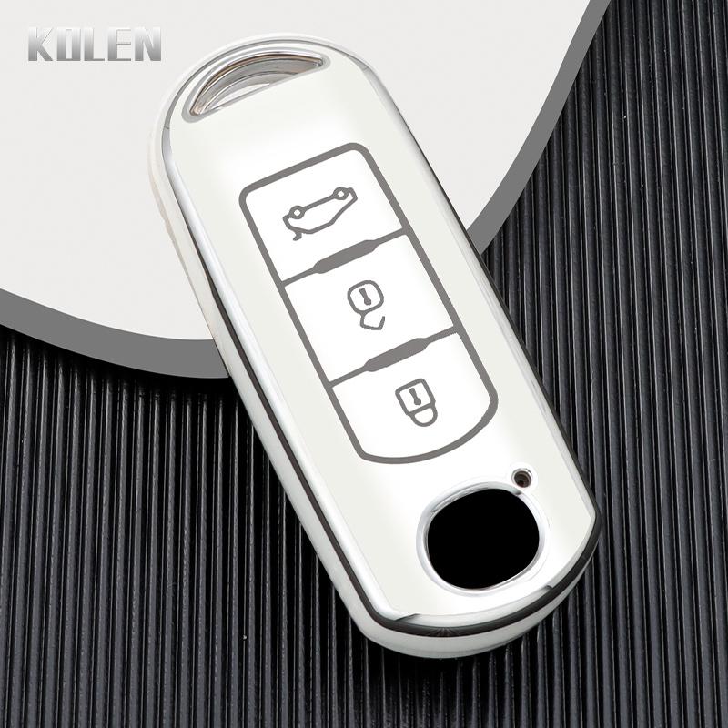 New Tpu Car Remote Key Case Cover Shell For Mazda 2 3 6 Atenza Axela Demio Cx-5 Cx5 Cx-3 Cx7 Cx-9 2 3 4 Buttons Protected Fob