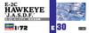 Hasegawa Air Force Hawkeye Plastic Model E30 1/72 Self-Defense E-2C