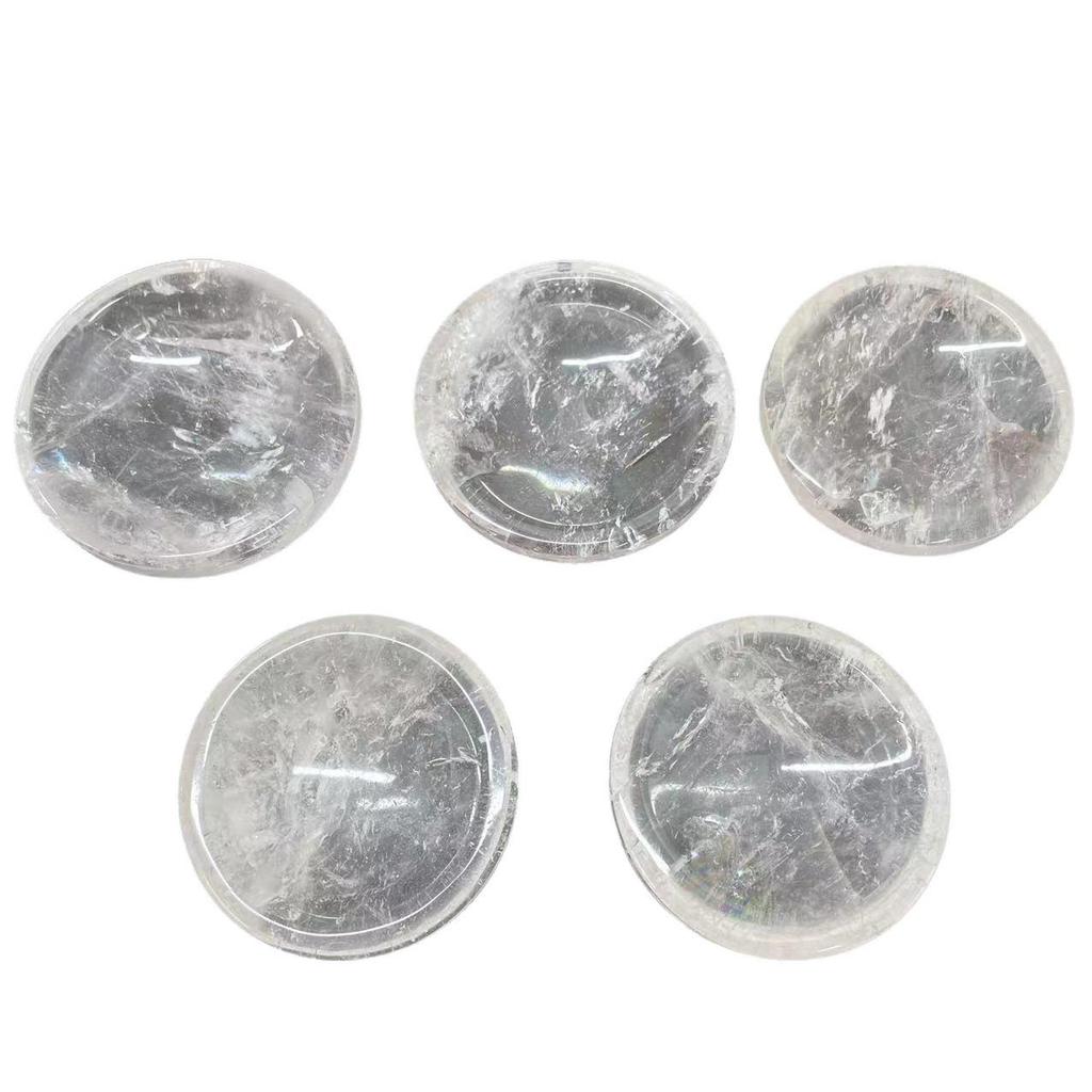 Natural White Crystal Demagnetizing Bowl - Polished Energy Stone Jewelry Desktop Ornament