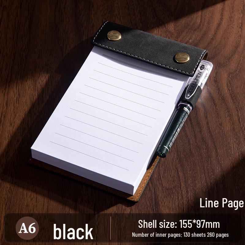 A6 Custom Sticky Note Pad Clipboard with Pocket Notebook and Tear-Off Pages