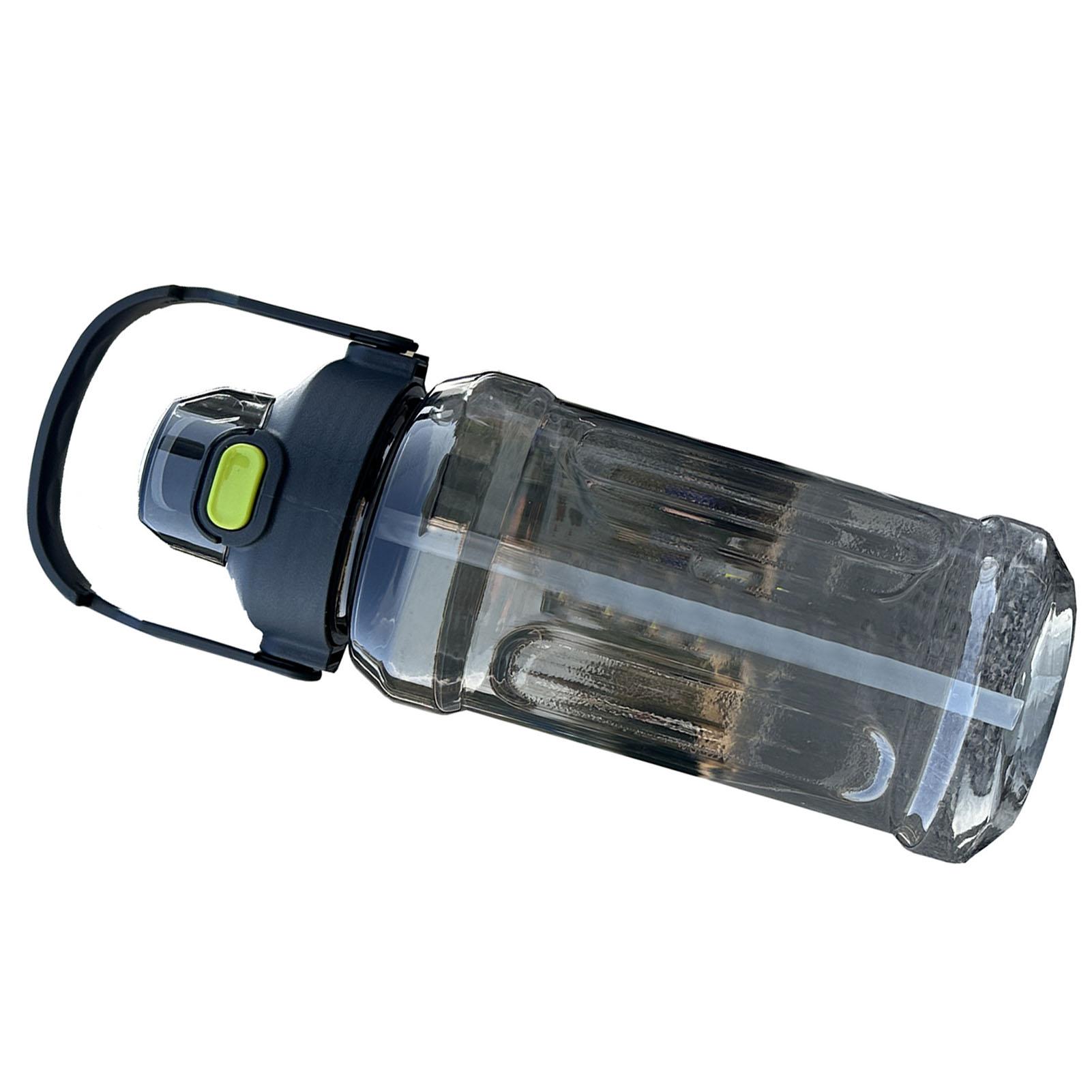 

Бутылка для воды 2000 мл, пластик ПК, герметичная, большая емкость, спортивная бутылка для питья с соломинкой для спортзала