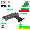 NGFF M.2 NVME M-Key SSD to PCIExpress X1 Extension Cable Board with Magnetic Pad Supports 2230 2242 2260 2280 NVME SSD