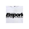 Emporio Armani Black Logo Pattern Hooded Sweatshirt Men tops White 6G1MF8-1J07Z-0140