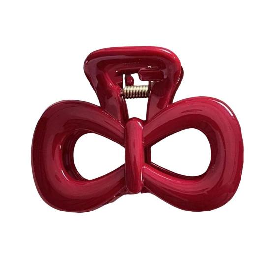 Women Hair Clip Flower Bow Shape Strong Grip Back Head Hair Claw French Retro Style Hair Accessories