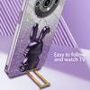 For Realme 11 4G (159.9x73.3x7.95mm) Shockproof Cartoon Rabbit Cover Support Kickstand Phone Protective Case