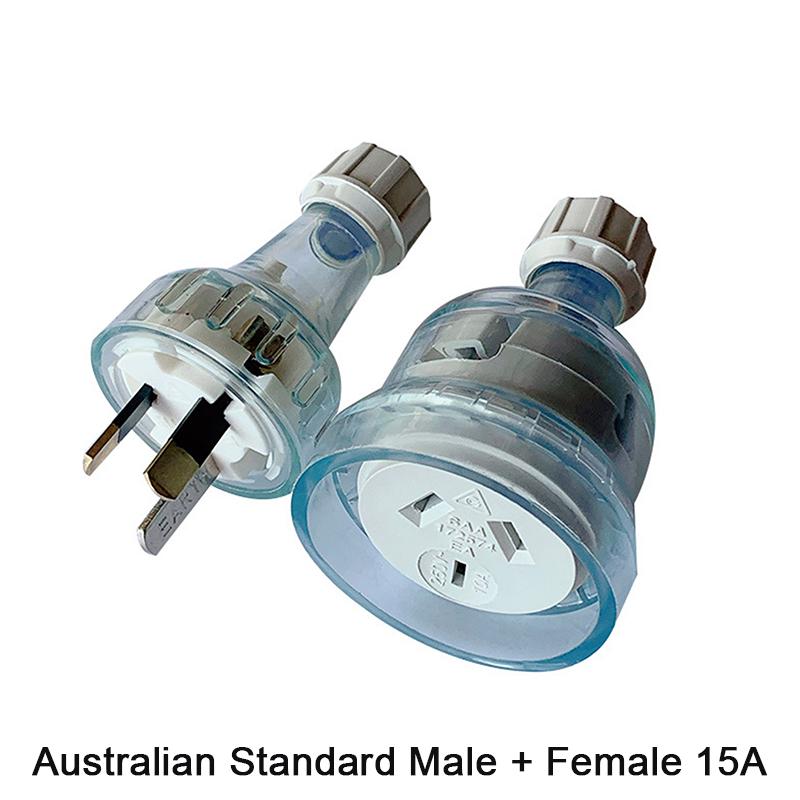 1/2PCS Plastic Rewirable Plug Socket Australian Female Socket 3 Prong Electrical Socket Grounded Rewire Socket DIY Assembled