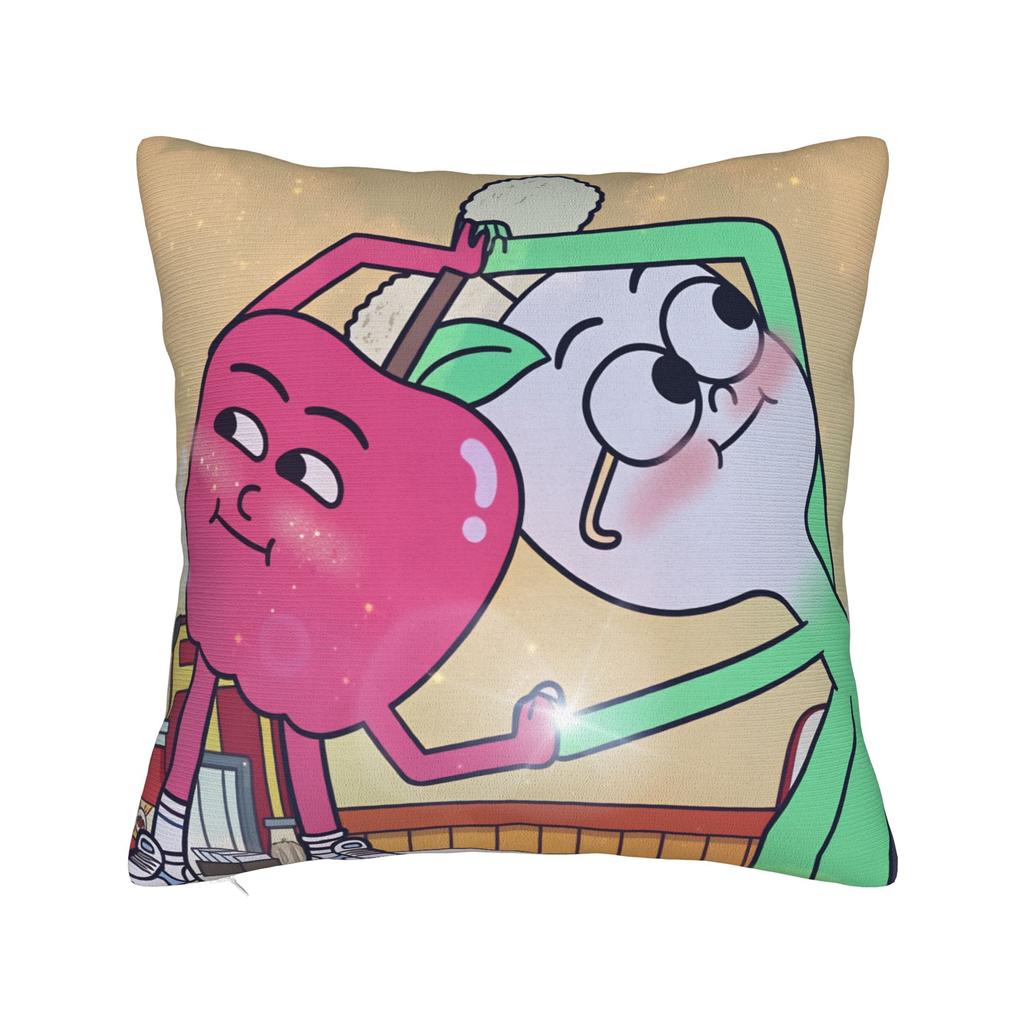 Apple and Onion Pillow Cover Comfy Cushion Cover Funny Pillow Case For Office Car Home Decor