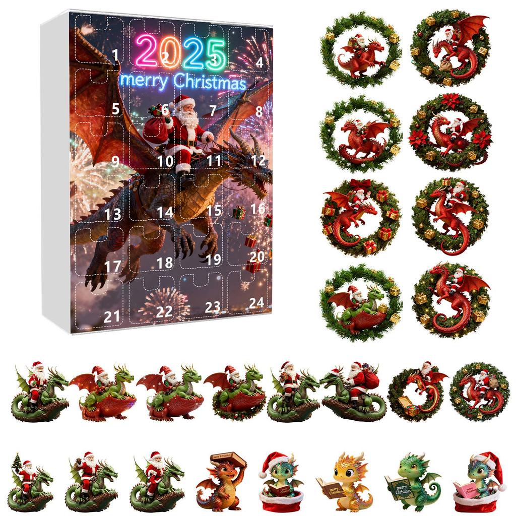 2D Advent Calendar 24 Days Countdown Calendar With Musical Character Collectibles, Advent Calendar