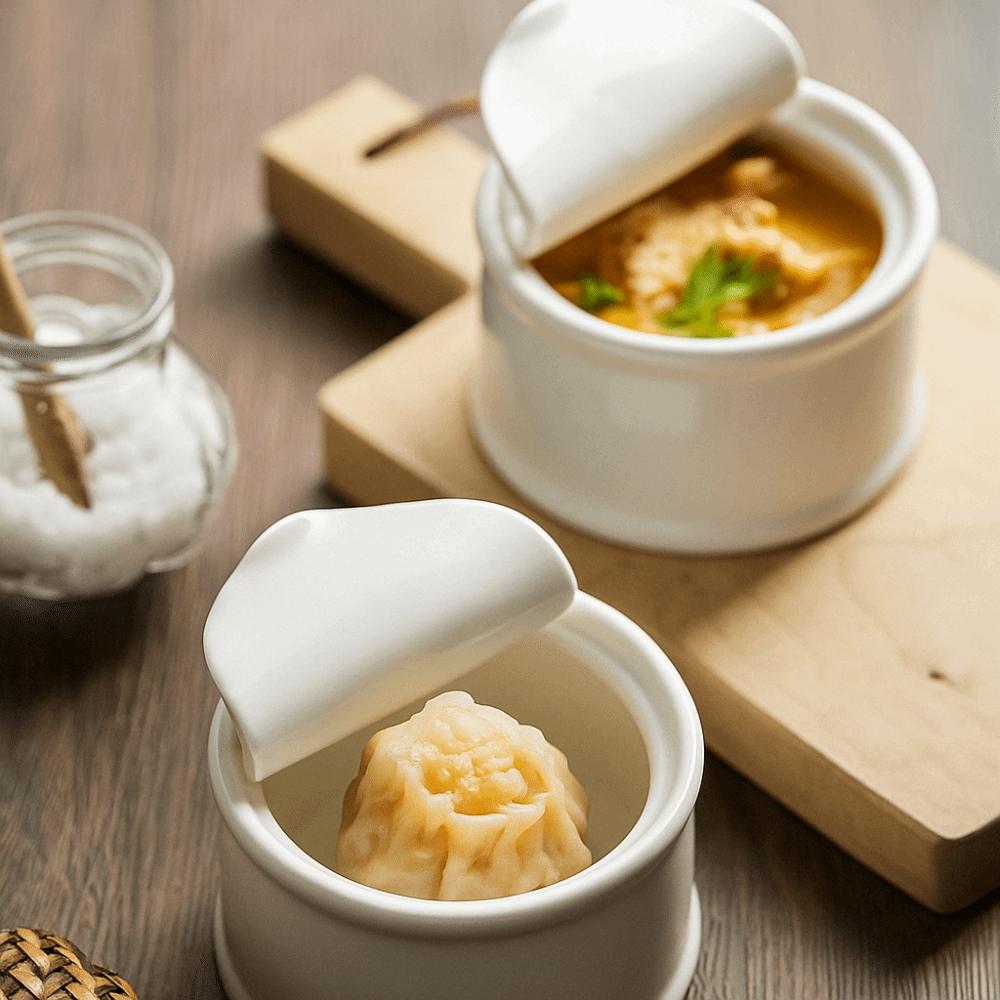 Ceramic Baking Bowl Exquisite Small Stew Pot Multi-Function Sauce Dish  Puddings
