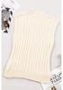 Women's Winter Sleeveless High Collar Vest Sweater - European & American Style, Solid Color