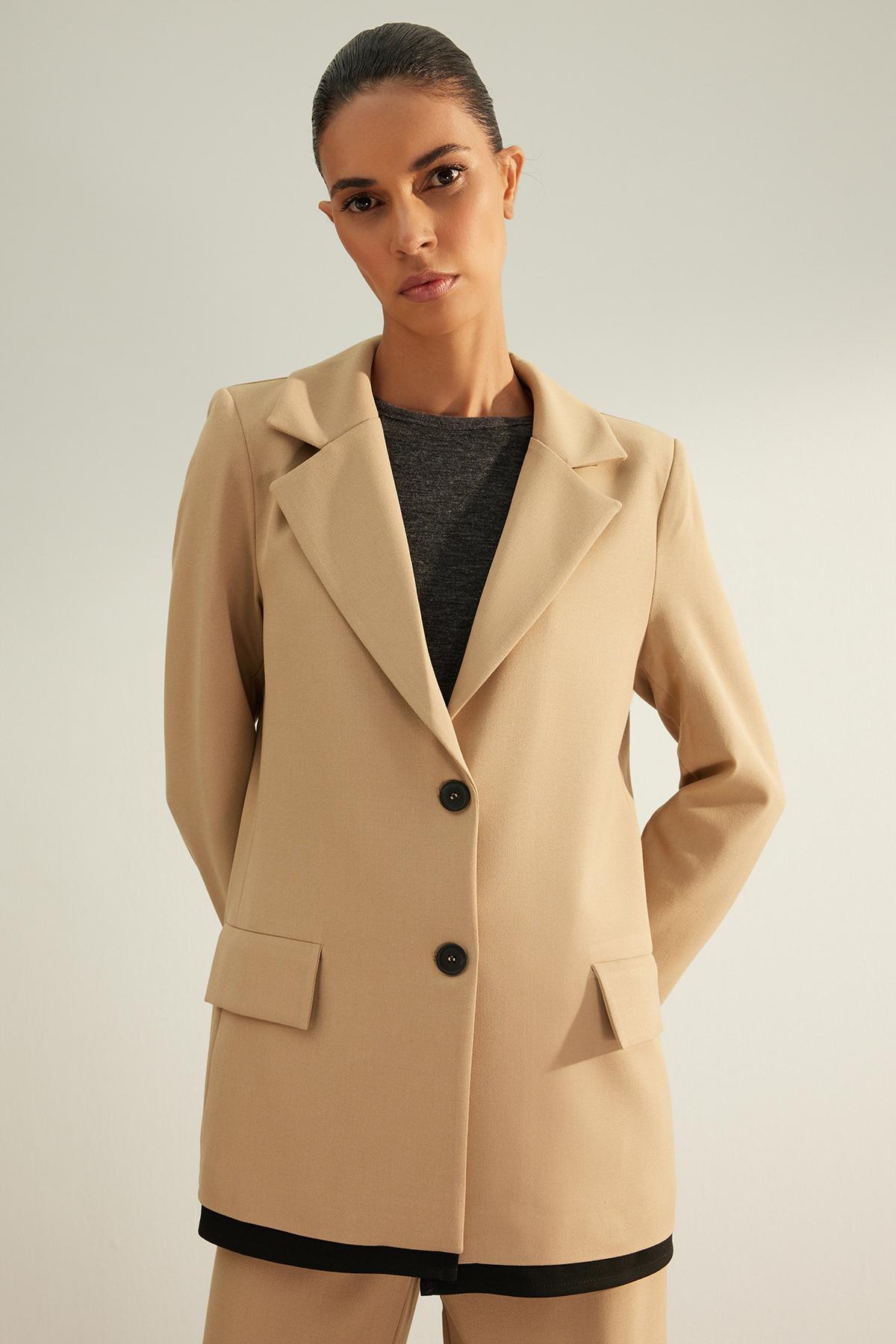 

Норковый пиджак премиум-класса из тканого материала на обычной подкладке