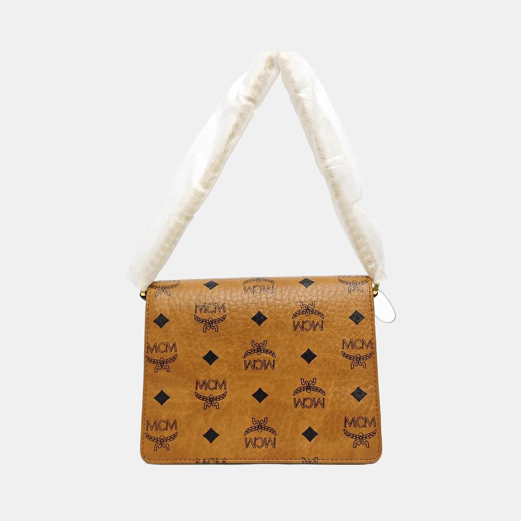 [Pre-Owned] Patricia Mini Coated Canvas Monogram Laurel Lock Crossbody Bag - Very Good #1SPYFUC