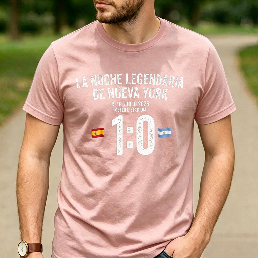 10 Spanien gegen Argentinien Grafikdruck Baumwoll-T-Shirt Unisex Unisex Unisex Rundhalsausschnitt Kurzarm Sportspiel Streetwear Tägliche Oberteile