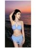 2025 Women's Plus Size Three-Piece Korean Hollow Out Bikini Swimwear