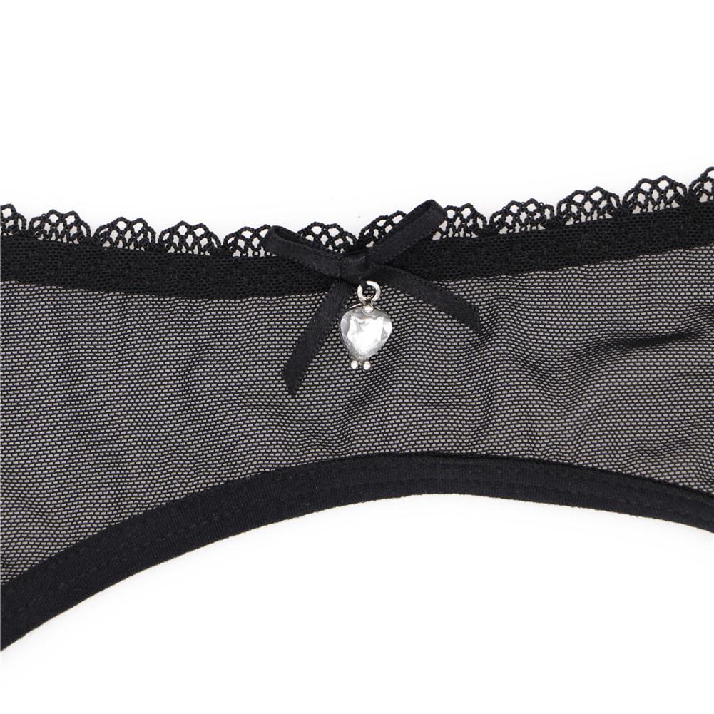 Women See Through Lace Garter Belt With Stockings 2Pcs Ultrathin Mesh Sexy Garter ZH