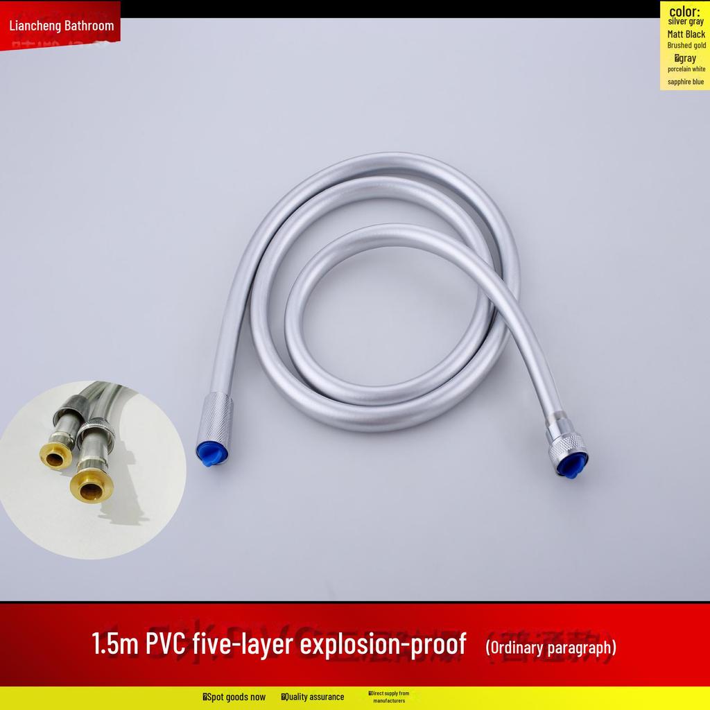 Sprchová hadice z PVC odolná proti výbuchu - Vysokotlaká dešťová tryska a připojení k ohřívači vody (4 body)