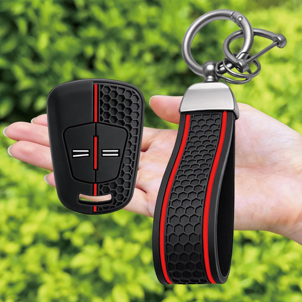 Car Styling High-Quality Keychain Silicone Remote Car Key Case For Vauxhall Opel Corsa Agila Meriva 2 Buttons Key Protection