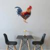 Metal Rooster Decoration Wall or Door Decor Rooster Sign Realistic Rooster Decoration for Farmhouse Living Room Porch Yard Decor