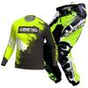 Set completo abbigliamento motocross per bambini Kit Maglia Pantaloni Youth bambino verde Moto nero 3 4 5 6 7 8 9 10 anni Tuta fuoristrada blu arancio Enduro cross ragazzo ragazza