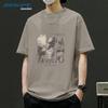 T-shirt da uomo Jeanswest a vestibilità larga con stampa paesaggistica in cotone pesante