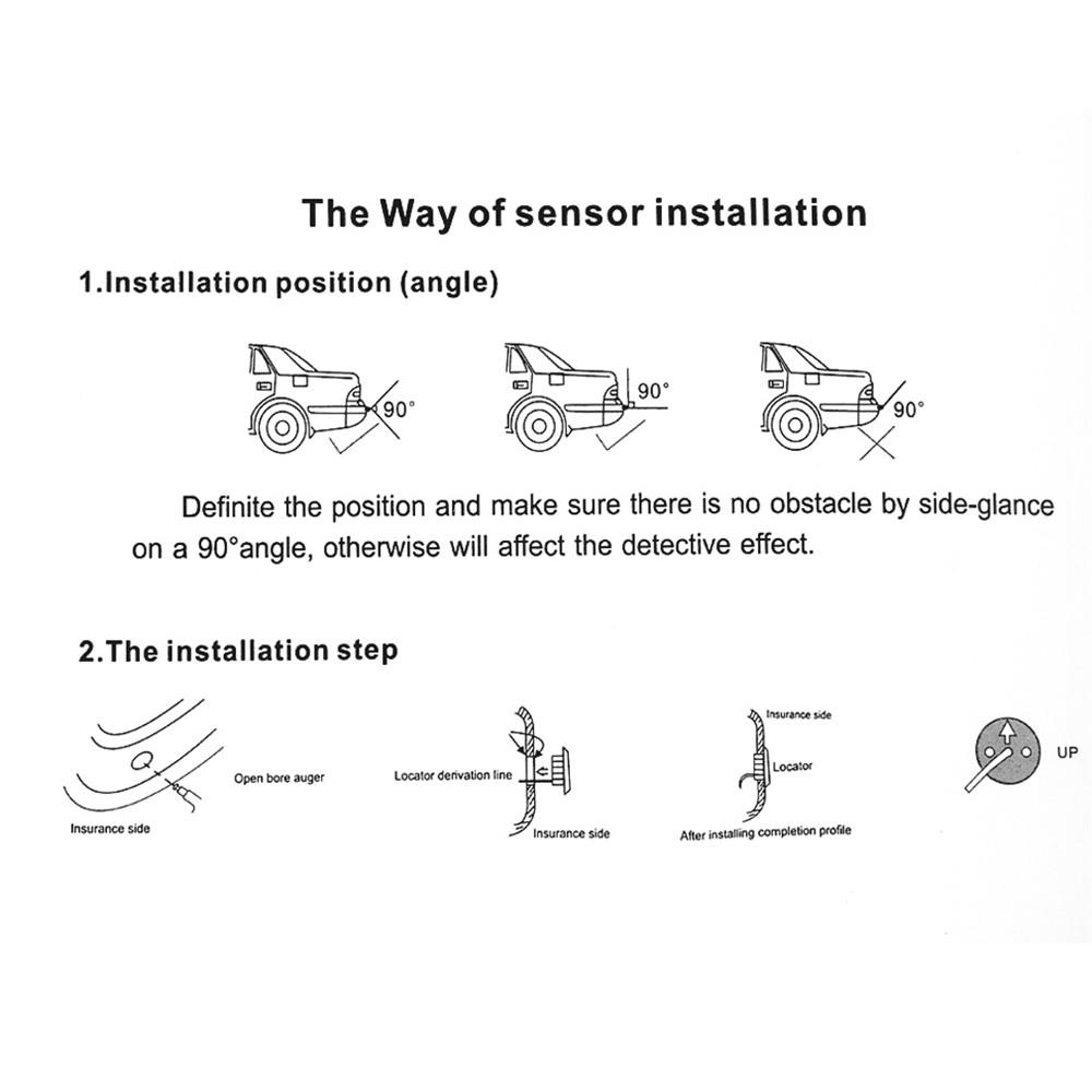 Car Parktronic Senzori de parcare Detector de monitorizare radar de marșarier Sistem indicator de alertă sonoră