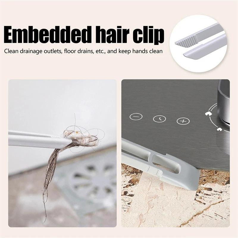 Rotating Gap Brush, Bathroom Brush, Floor Brush, 2-in-1 Hard Bristle Cleaning Brush