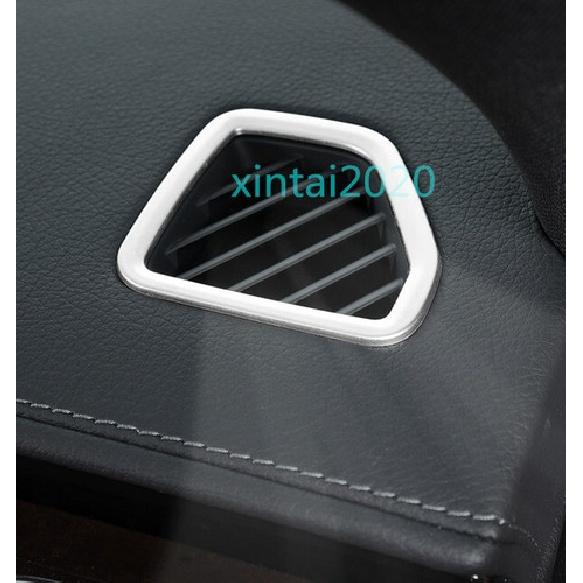 2PCS Silver Steel Upper Air Vent Outlet Cover Trim For Benz S-Class 2021-2023