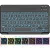 Compatible Protective Case with Seven-Color Backlit Detachable Bluetooth Keyboard for iPad Pro 11"/10.2", with Pen Slot.