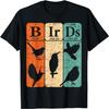 Birds Periodic Table Elements Birdwatching Ornithology T-Shirt